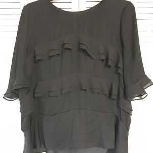 Who What Wear Ruffled top